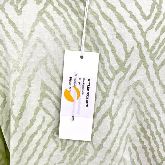 NWT Find Me Now The Label Geo Relax T Shirt Size S Tie Dye Crop Green 1/2 Sleeve - Picture 5 of 8